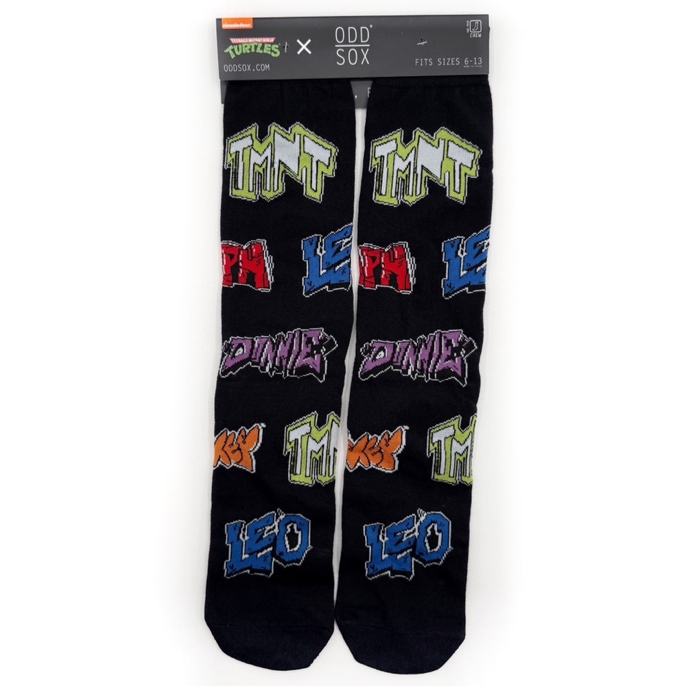 Teenage Mutant Ninja Turtles Crew Socks Mens Womens TMNT 80s 90s Nickelodeon